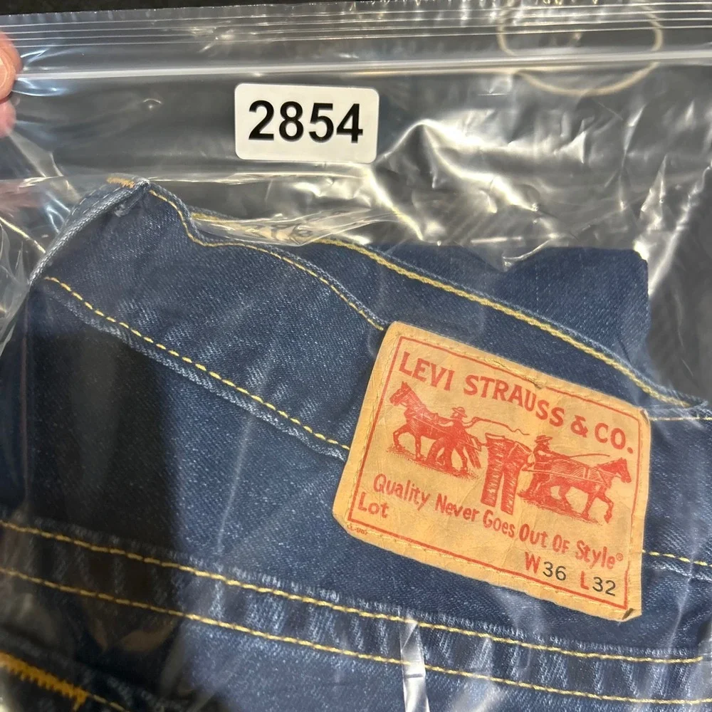 VTG Levi's Type 1 Real Loose Jeans Mens 36x32 Blue Baggy Wide Leg Y2K Streetwear